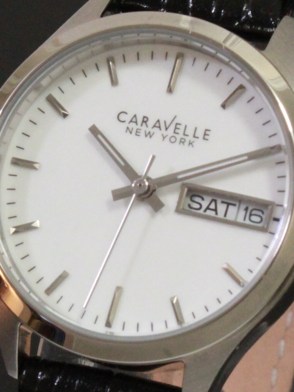 Caravelle New York by Bulova Ladies Dress Watch White Dial Raised Indices 30mm - Picture 9 of 9